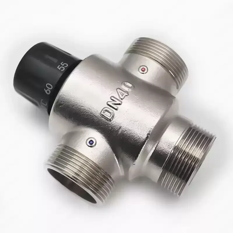 DN40 1.5 Inch Thermostatic Mixing Valve, Automatic Temperature Control Valve for Solar Water Heater & Bath Pool System,