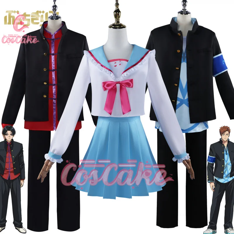 

Костюм для косплея аниме Bucchigiri Matakara Asamine Arajin Tomoshibi Mahoro Uniform Bucchigiri! Форма Сейлор JK, одежда для вечеринки