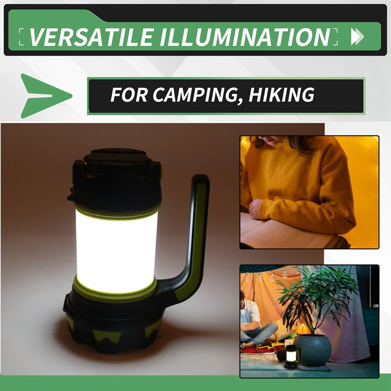 Y51A-LED lanterne Camping lampe de poche Rechargeable étanche projecteur extérieur d'urgence multi-fonction projecteur