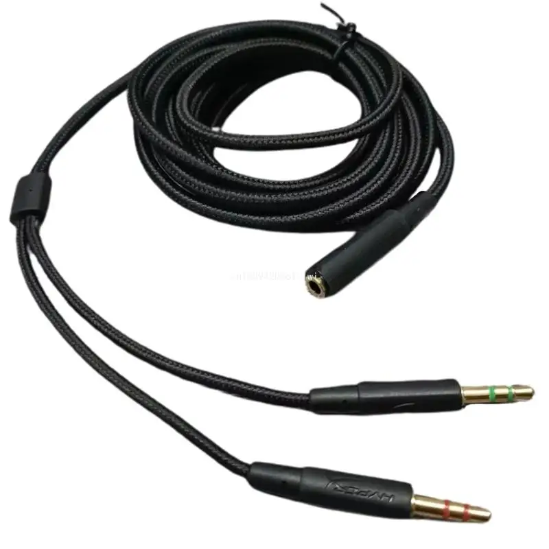 

Convenient Computer Headphone Cable for Cloud Mix Headset Braided Wires Dropship