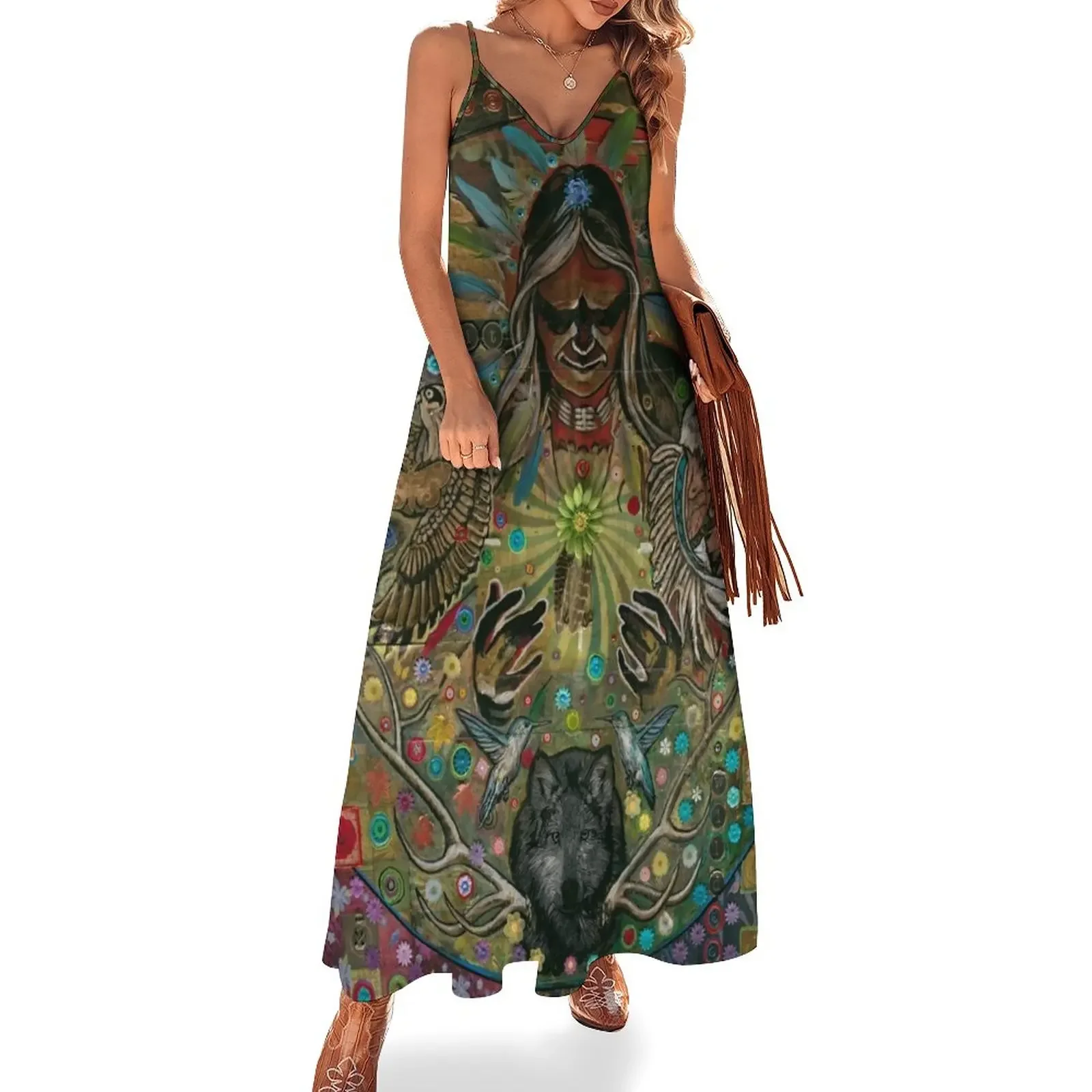 

Great Spirit Sleeveless Dress evening dress women summer women's dress 2025