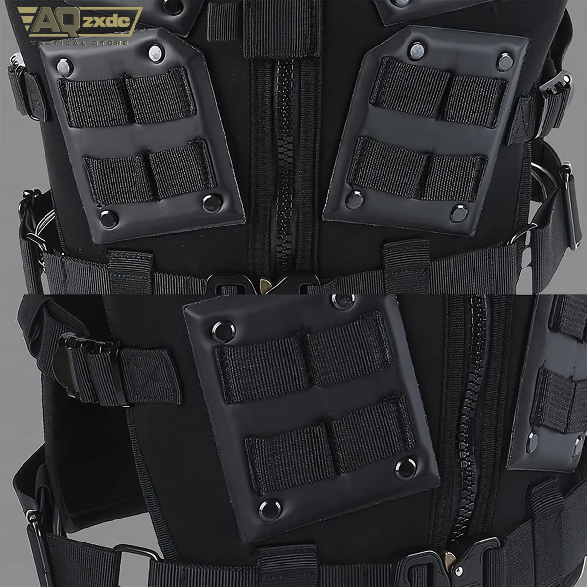 Chaleco táctico Molle ajustable protector de pecho Airsoft - imagen 5