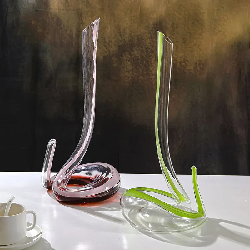 Heideman light luxury retro creative glass modeling decanter snake-shaped pure handmade
