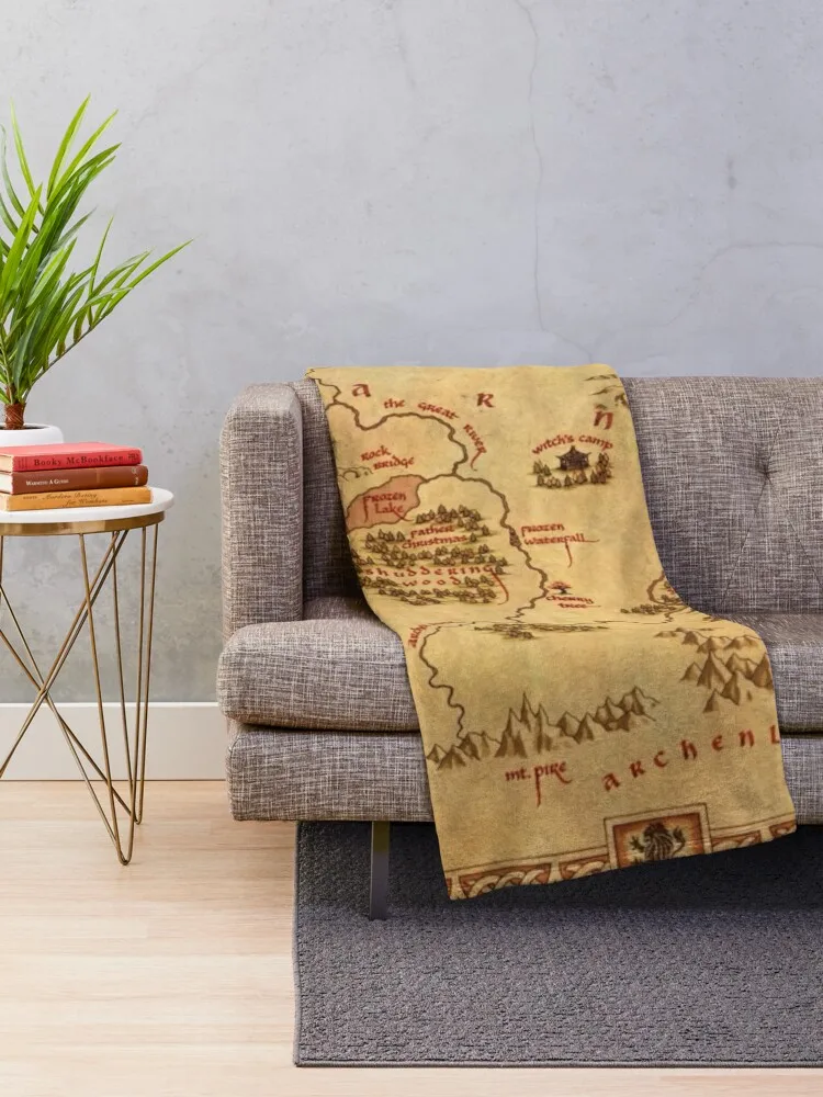 Narnia Map Throw Blanket Throw Rug Luxury St Blanket