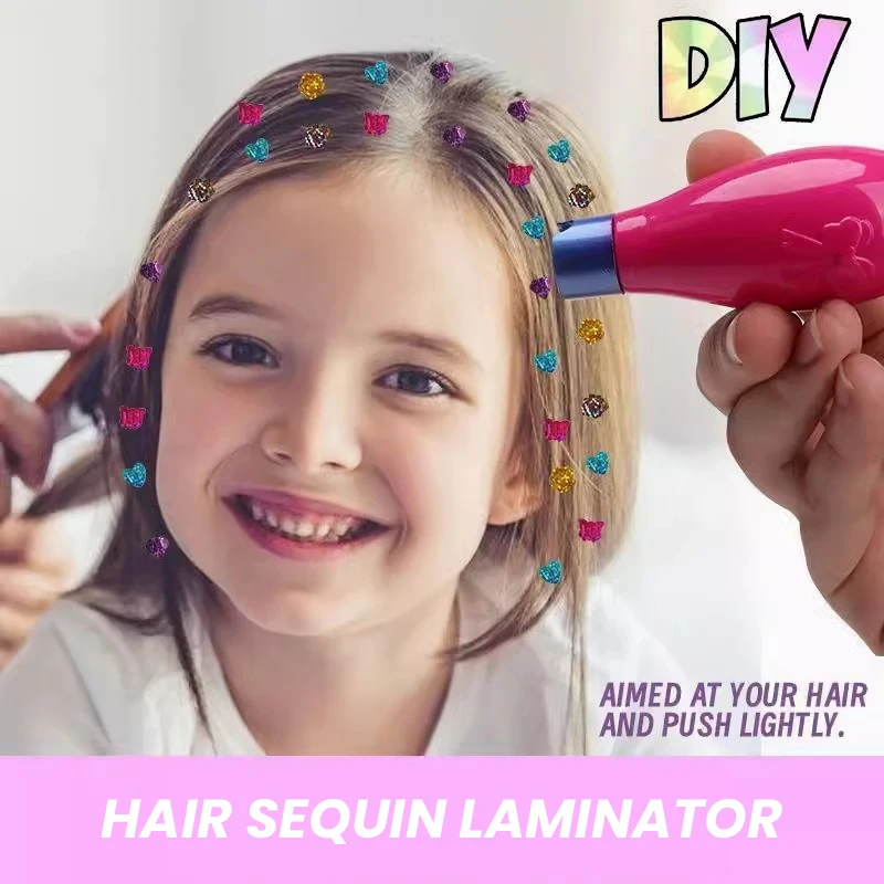 Children's Hair Nail Drill Toys Girls Play House Games Comb and Dress Up Accessories Set Diy Hair Decoration Toys Kids Xmas Gift