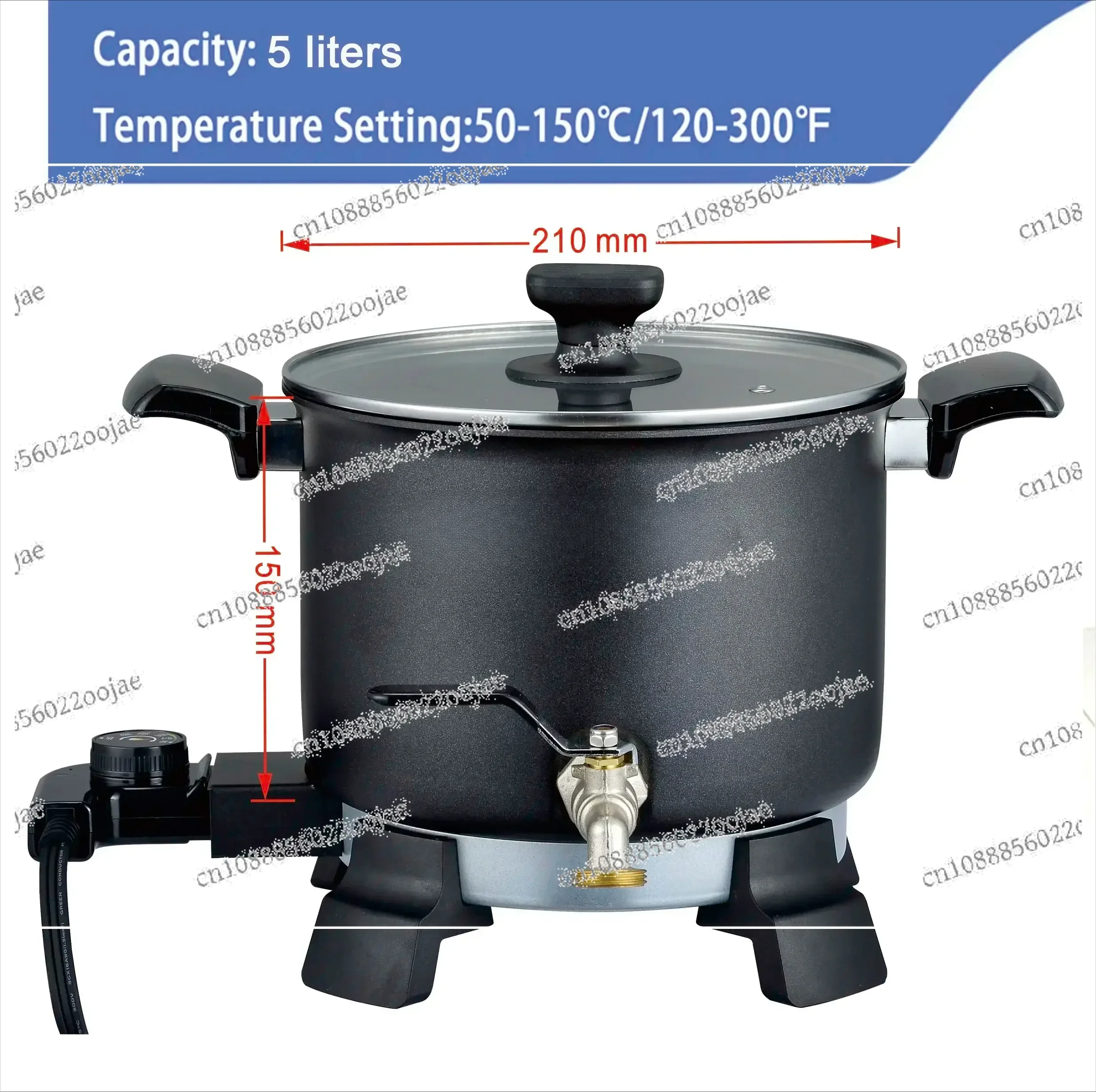 Dontalen 5L Non-Stick Candle Melting Pot Electric Candle Machine Wax Melter for Candle Making