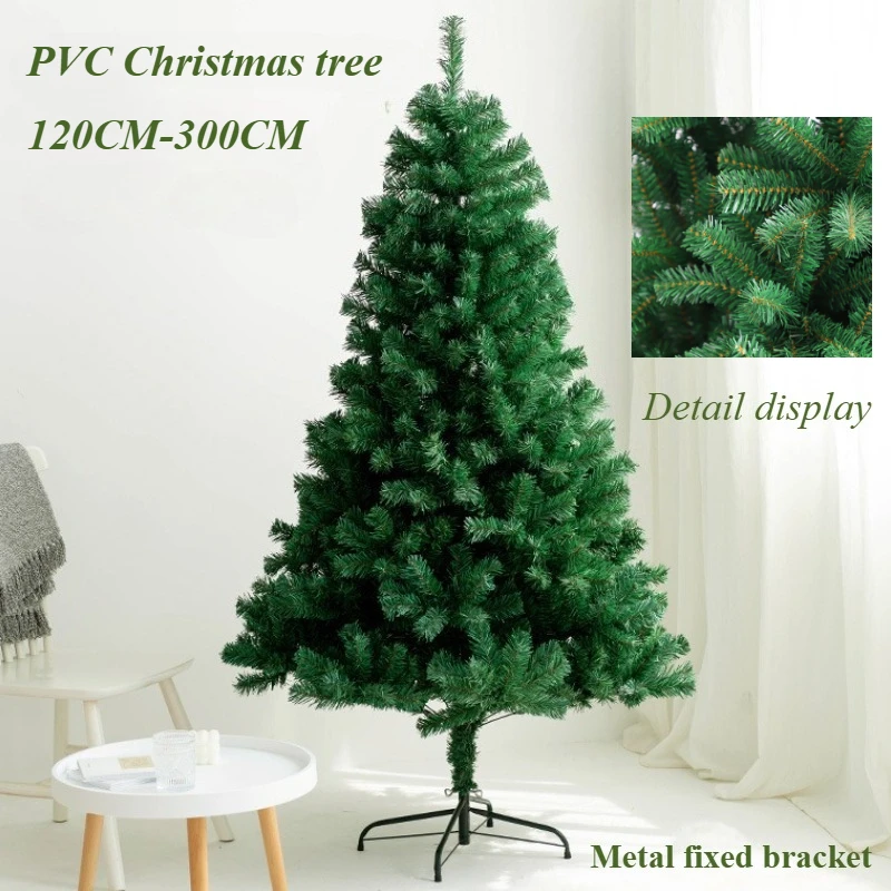 

Artificial Christmas Tree PVC Large Christmas Tree 120CM-300CM Family Hotel Shopping Mall Christmas Atmosphere Decoration