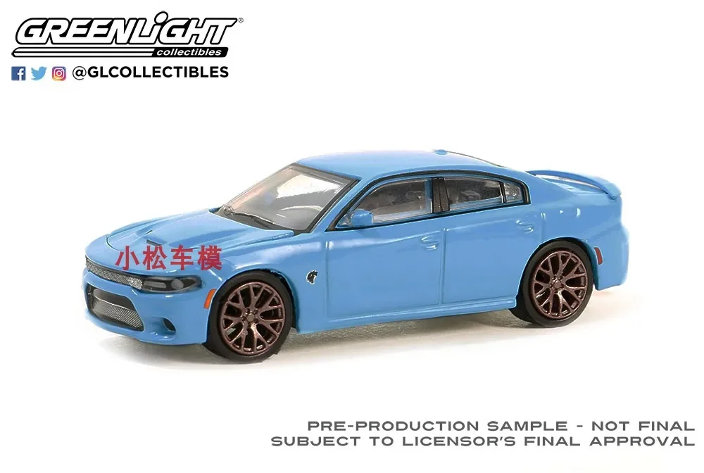 1:64 2016 Dodge Charger SRT Hellcat High Simulation Alloy Car Model Collectible Toy Gift Souvenir Display Ornament