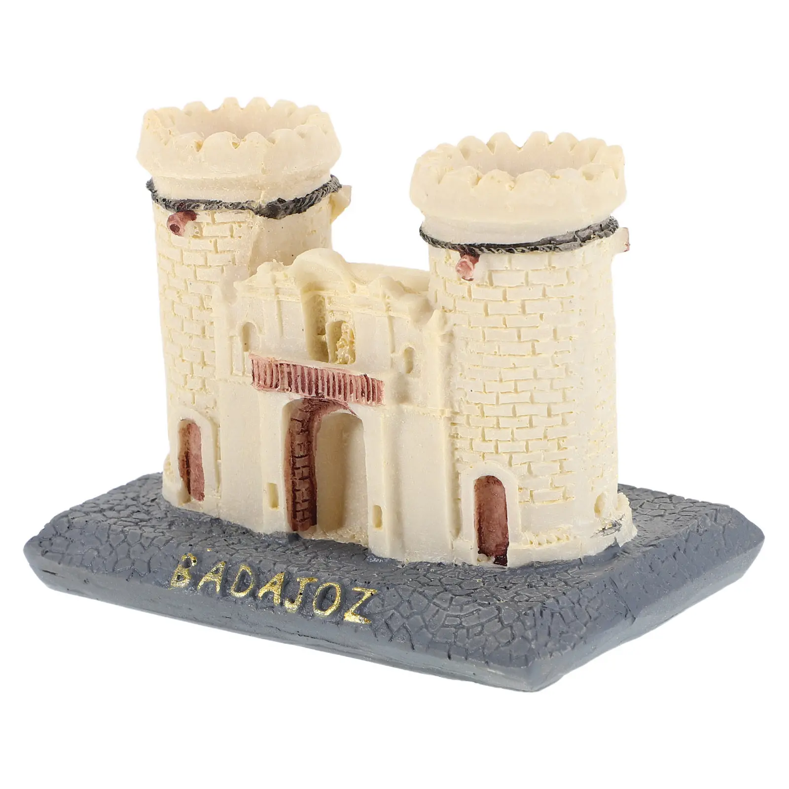 

Miniature Castle Resin Sand Table Decor Vintage Style Micro Landscape Ornament for Fairy Garden Moss Scene Desktop Display