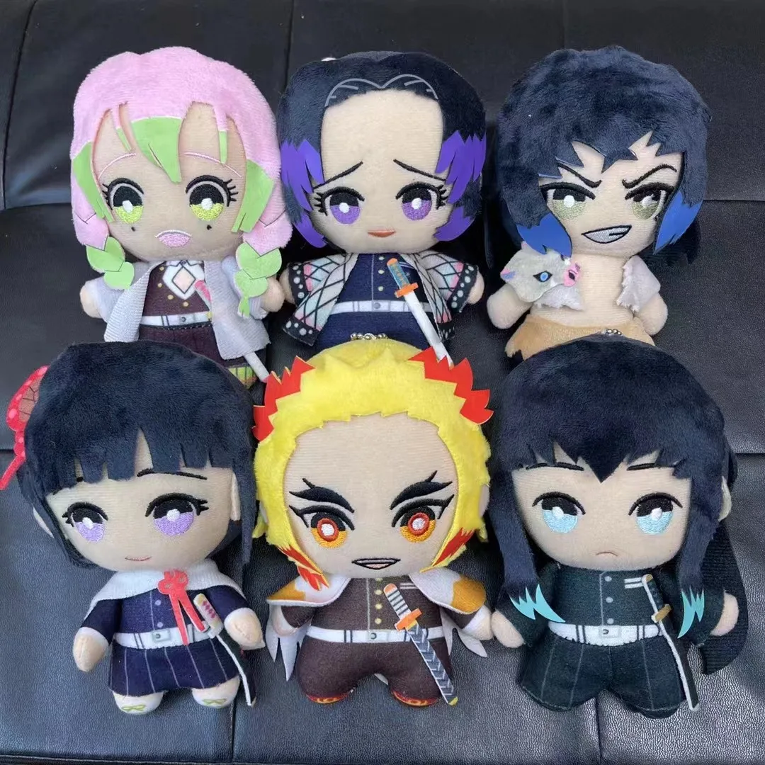 

15CM Cute Anime Demon Slayer Plush Dolls Akaza Rui Iguro Obanai Tanjirou Kamado Nezuko Agatsuma Zenitsu Plush Toys Peluche Gift