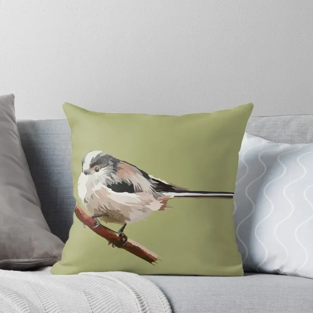 Longtailed Tit Throw Pillow christmas cushions covers Christmas Cushion For Home pillow