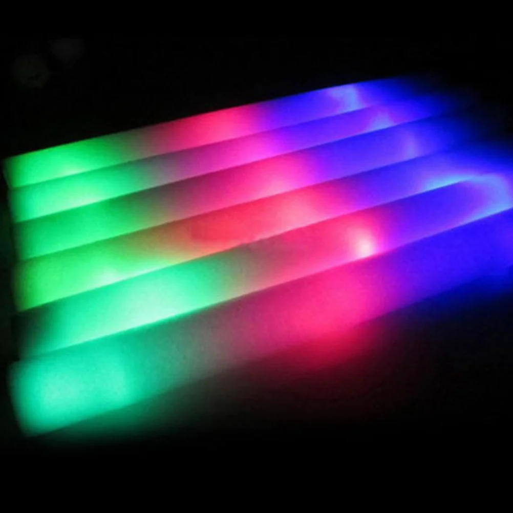 

5pcs Led Glow Sticks Fluorescent Light Sticks For Concert Party Christmas Wedding Portable Flashing