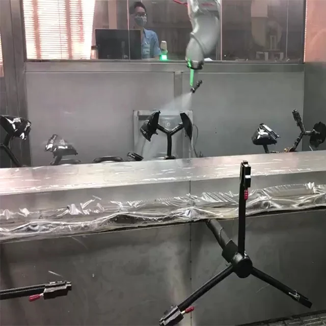 Direct Factory Price Automated 6-Axis Vision System UV Top Coat Car Mirrors Weather Resistance Metal Coating Machinery