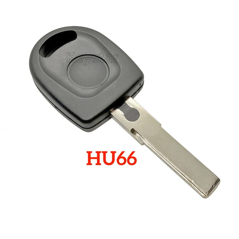 10pcs HU66 Car Transponder Key Shell HU162 Blade Chip Key Case Spare Ignition Key for Golf Polo Passat Tiguan ID48 MQB48 MQB49