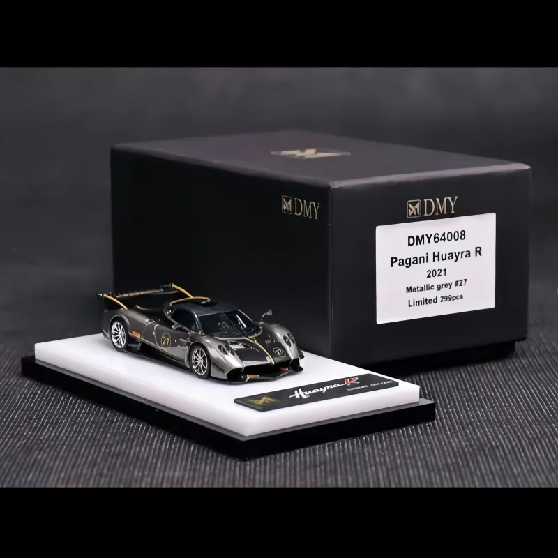 DMY 1:64 Huayra R Blue Carbon Metal Gray resin alloy miniature