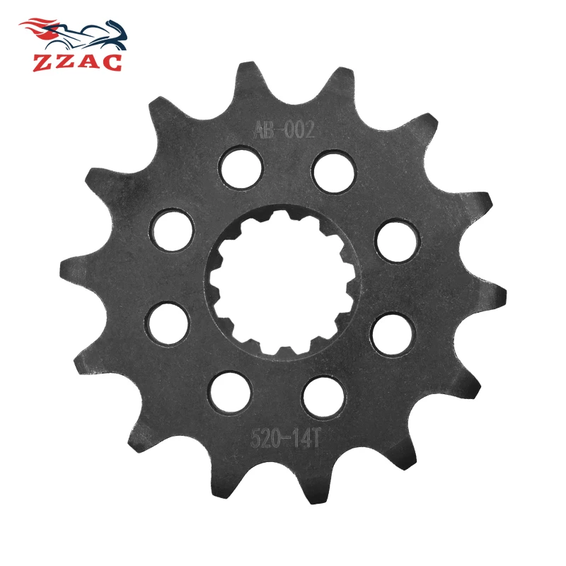 520 Chain 14T 15T 20CrMnTi Motorcycle Front Sprocket For Suzuki RGV250 N 1992 400 Inazuma GS400 SFV650 2009-2015 SV650 2016-2022