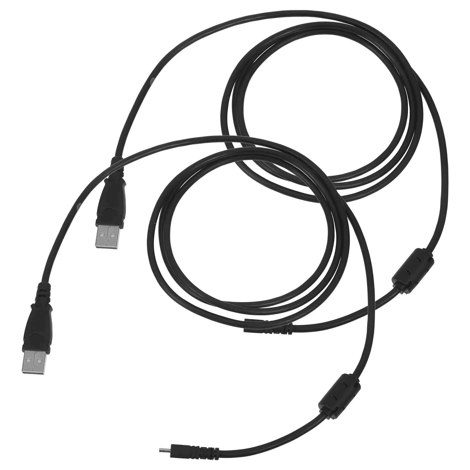 2Pcs Mini USB Cable 1.5m Extended Reach for Navigation System Data Sync Charging Stable Anti-Interference Stylish