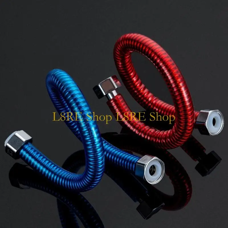 حزمة L8RE من 2 مرنة 304 موصل سخان الماء الفولاذ المقاوم للصدأ الساخن أنبوب مدخل الماء الساخن والخرطوم العملي المشفر