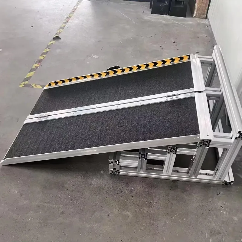 Hot-selling waterproof and durable portable ramp threshold aluminum folding ramp wheelchair for disabled persons