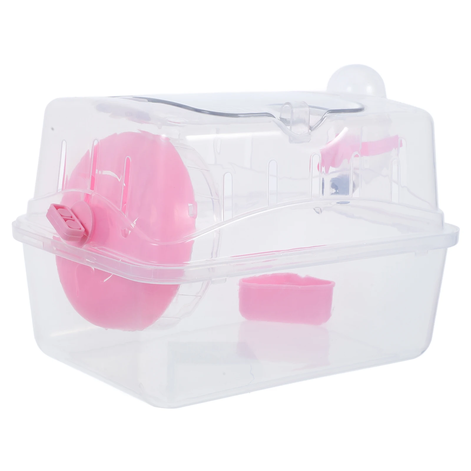 

Hamster Cage Portable Transparent Small Pet Carrier Case For Travel Outdoor Walking Hiking Shopping Subway Use Secure