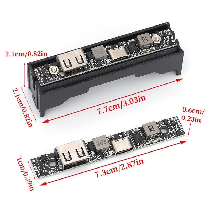 Stlxy 5V UPS Uninterruptible Power Module 18650 Li-ion Charge & Discharge All-In-One CCTV Camera Power Failure Backup Adapter