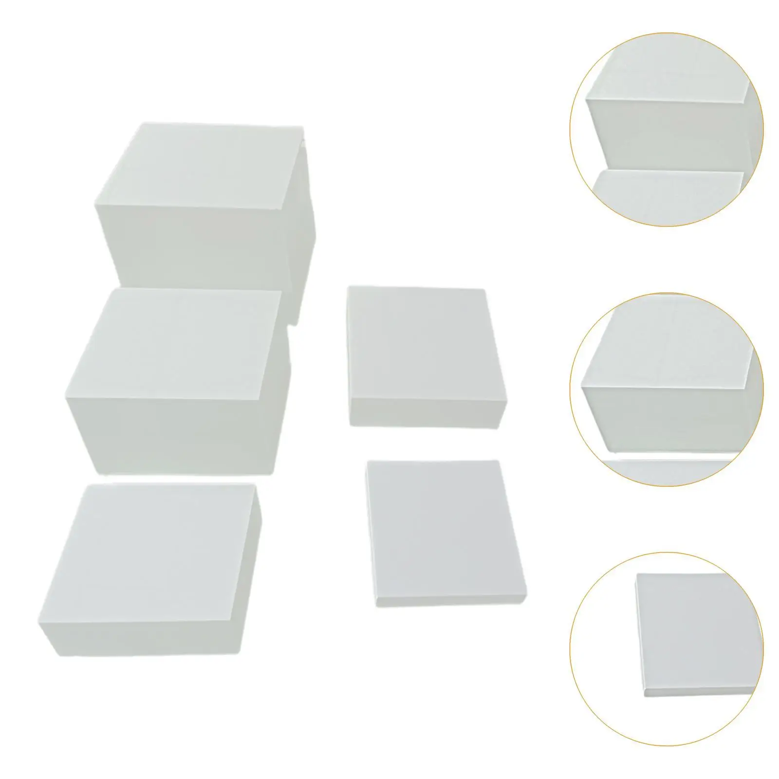 Stackable Buffet Riser and Stands for Food Platters White Acrylic Display Set for Cupcake Dessert Candy Brunch Table