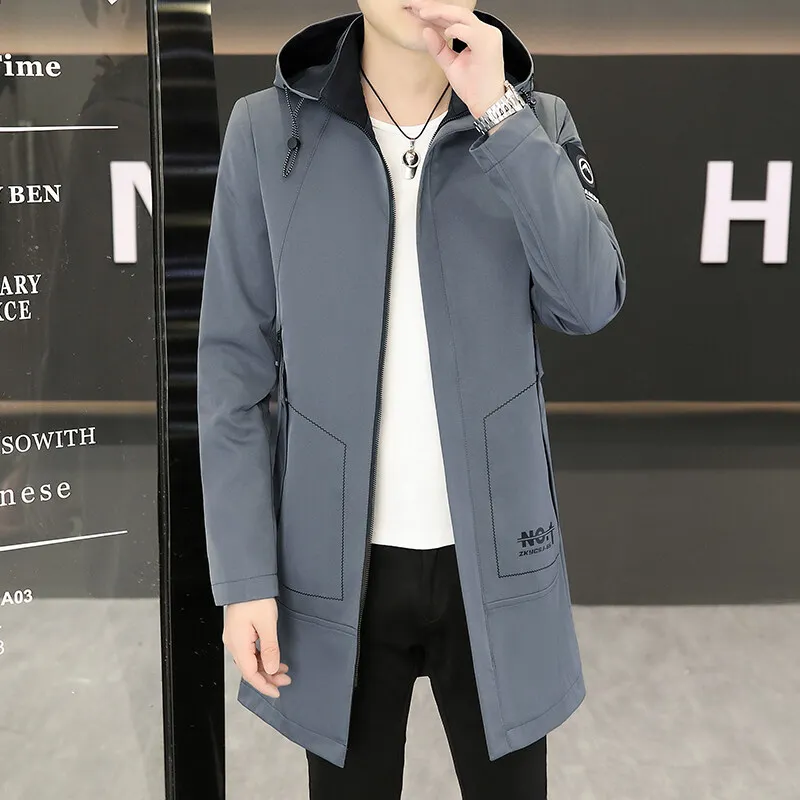 

2025 new autumn fashion jacket men's high-quality hooded zipper windbreaker men's, men's casual jacket full-size M-5XL