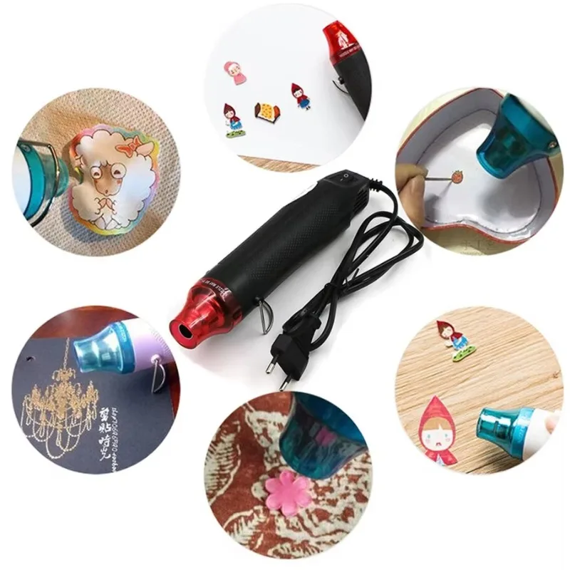 220/110V Hot Air Gun Mini Hot Air Welding Station Electric Heat Air Blower Shrink Embossing Drying Paint Plastic Welding Tools