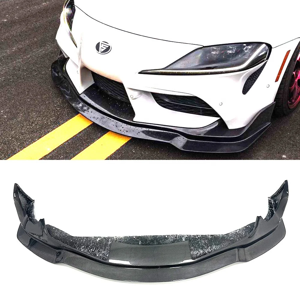 Carbon Fiber  Bodykit MB Style Front Bumper Lip for  Supra A90 A91 MK5 2019+ Front lip