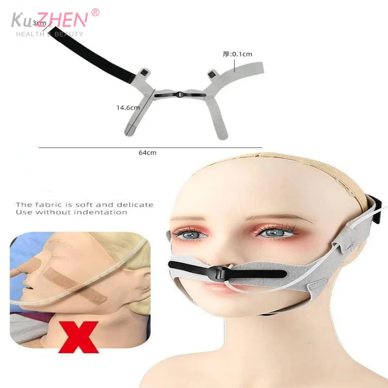 Oxygen Tube Liquid Food Duct Head Duct Fixing Strap Elastic Adjustable Tube Strap Long Term Bed Rest Oxygen Tube Fixation Device
