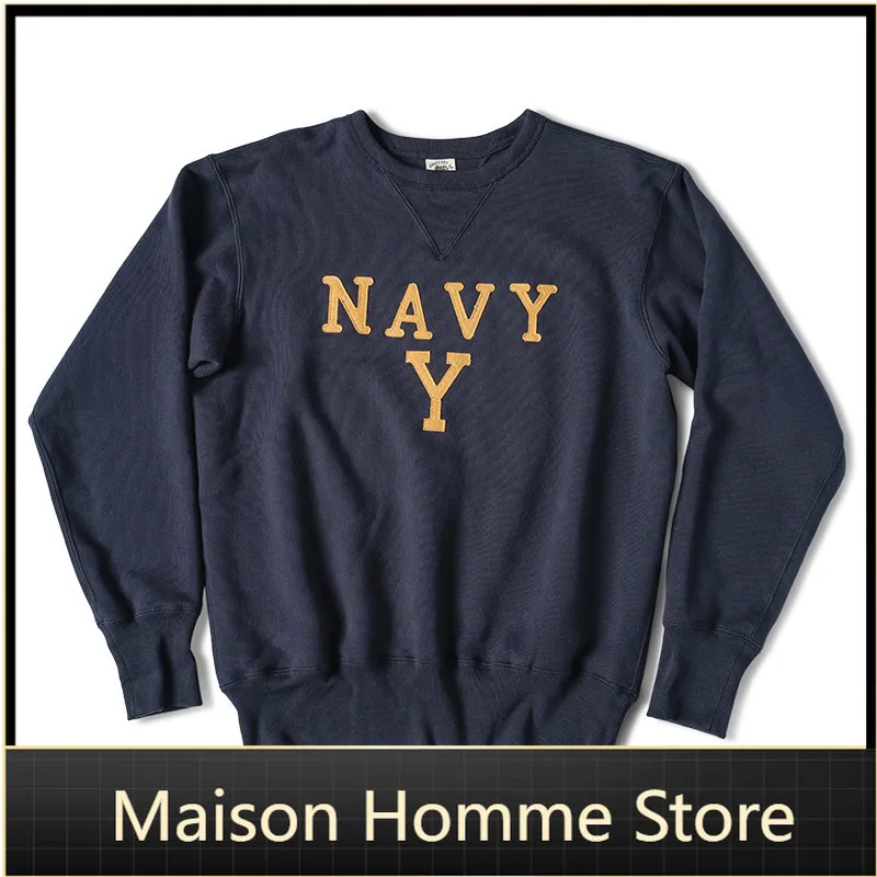 Autumn Rugged Bronson Boxing Coach Heavy Fleece Pullover – Navy Y Shipyard Sweatshirt Made from Premium US Cotton