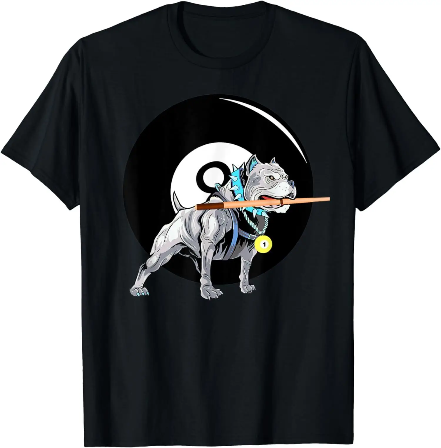 NEW LIMITED Pitbull Dog Pool Player Shirts Fun Billiard Gift Idea T-Shirts S-3XL