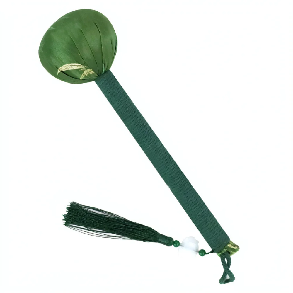 Acupressure Massage Tool Manual Wormwood Percussion Stick Body Fatigue Relief Shoulder Neck Massager Natural Linen Fabric