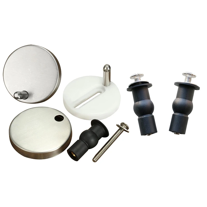 

2 шт. винты для сиденья унитаза с верхней фиксацией шарнира и 2 крепления отверстия для шарнира сиденья унитаза, гайка, винт, резиновая спинка к стене