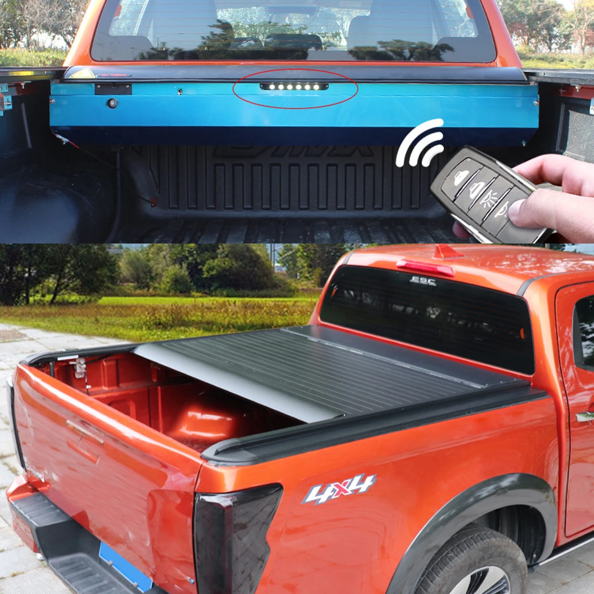 High Quality Custom Remote Control Tonneau Cover For Pickup Truck Beds For Convenient Operation Mitsubishi L200