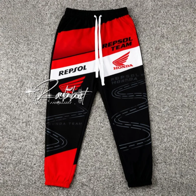 2025 جديد هوندا سباق فريق موضة شارع العليا سراويل تقليدية الرجال دراجة نارية سباق الدراجات سرعة التجفيف دراجة نارية السراويل