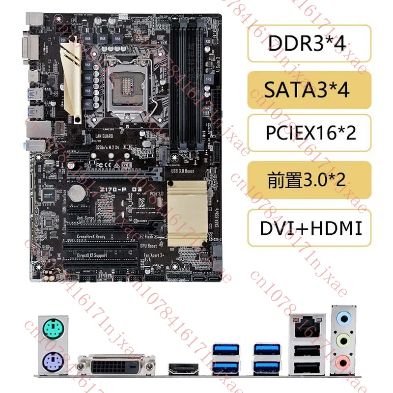 

используется для материнской платы ASUS Z170-P D3 LGA1151 DDR3 DVI+HDMI 1×M.2 4×SATA III.