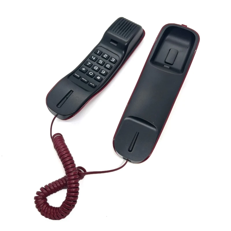 Multifunctional Wall Phone Desktop Telephone with and Re-Dial Functions