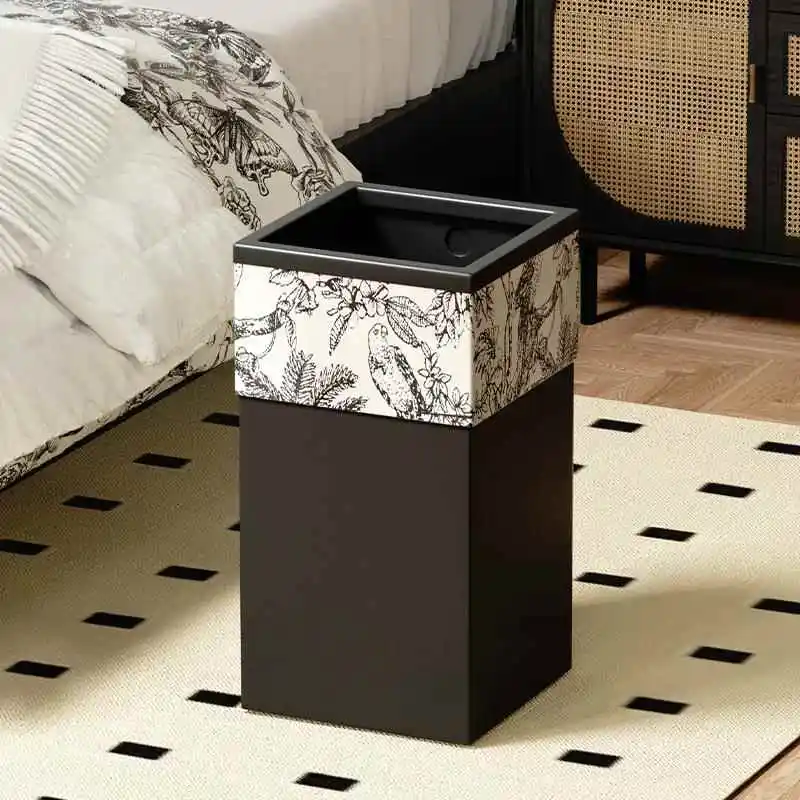 

trash can, bedroom, living room, large-capacity direct investment AKBK trash can, light luxury creative antique 2025 new model