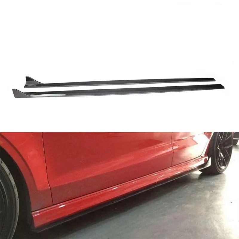 

2014-2016 Carbon Fiber Side Skirts Extension for Audi S3 A3 8V Sedan