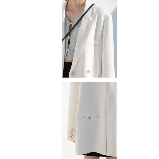 2023 New High-quality Blazer Women's Spring Autumn Style Temperament High-end Sense Fried Street Wide Foreign Style Design Sense