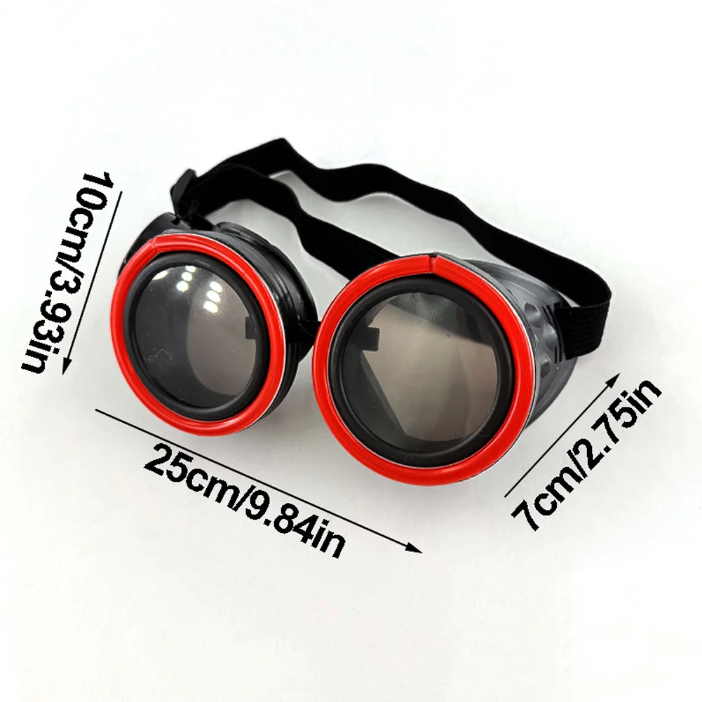 Disco Fluorescent Punk Luminous Round LED Glasses Unisex Neon Eyewear For Bar Nightclub Concert Halloween Christmas Supplies