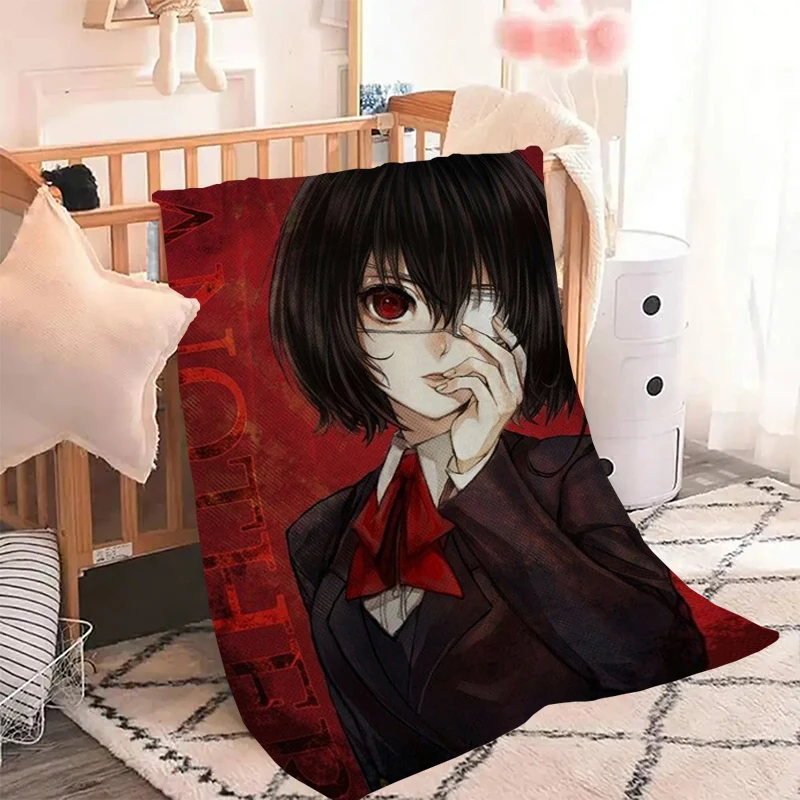 Japanese Horror Anime Another Classic Movie Fluffy Soft Blankets for Decorative Sofa Fleece Blanket Warm Winter Plaid King Lid