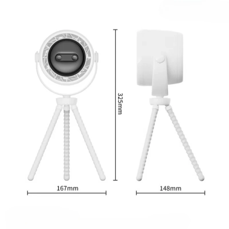 Portable Stroller Mini Fan Multi Functional Student Stroller Baby Travel Essentials 100 Speed Wind Handheld Octopus Fan