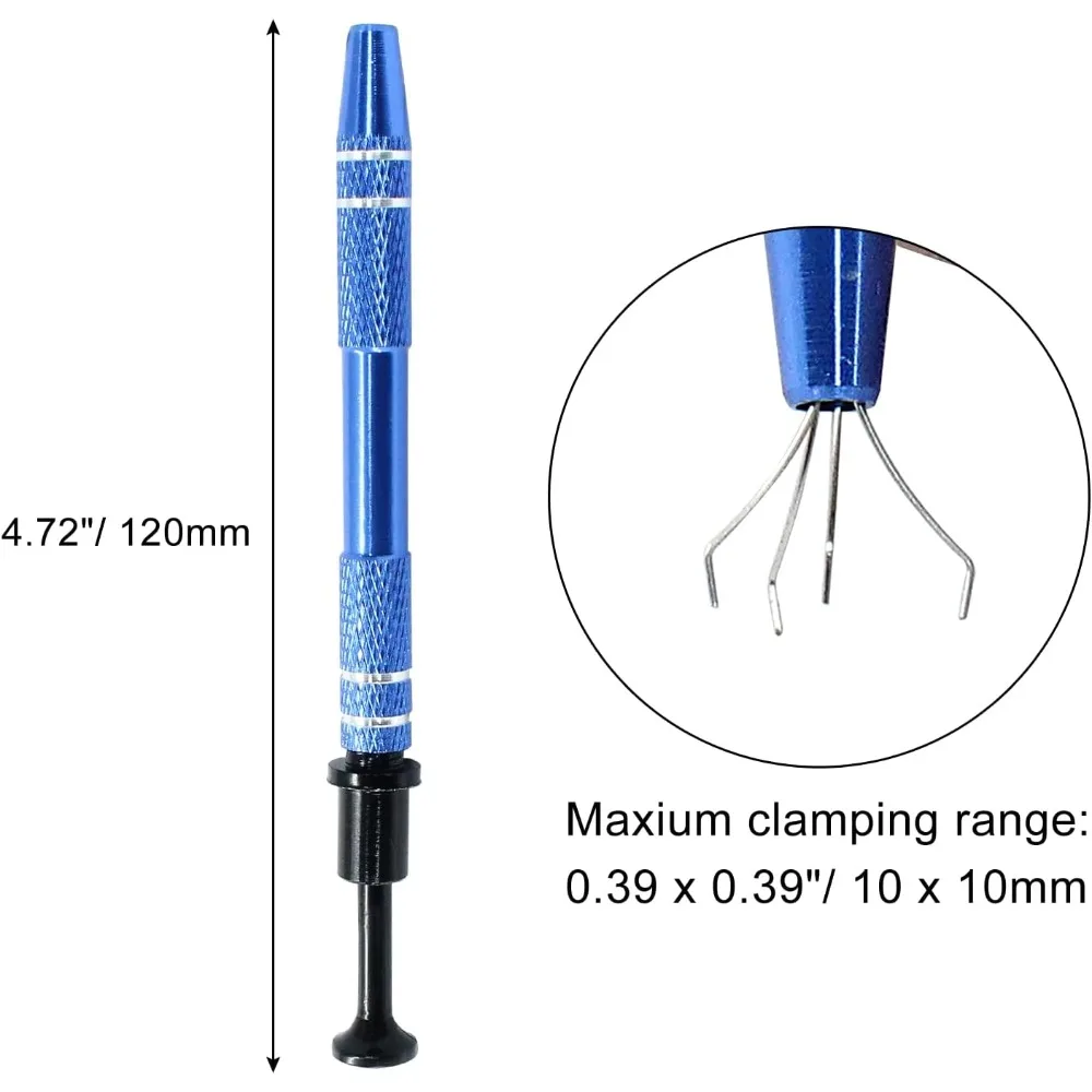 4-مخلب التقاط أداة ثقب الكرة المنتزع، الفولاذ المقاوم للصدأ 4 شوكات جوهرة لاقط أداة Terp Pearl Grabber ل-جديد