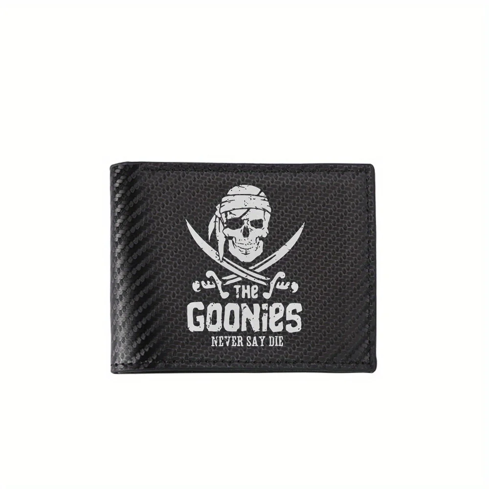 

Мечи с черепом Goonies, пиратский слоган, мужские кошельки, простой деловой современный стильный дизайн с принтом, подарки для отца, парня C