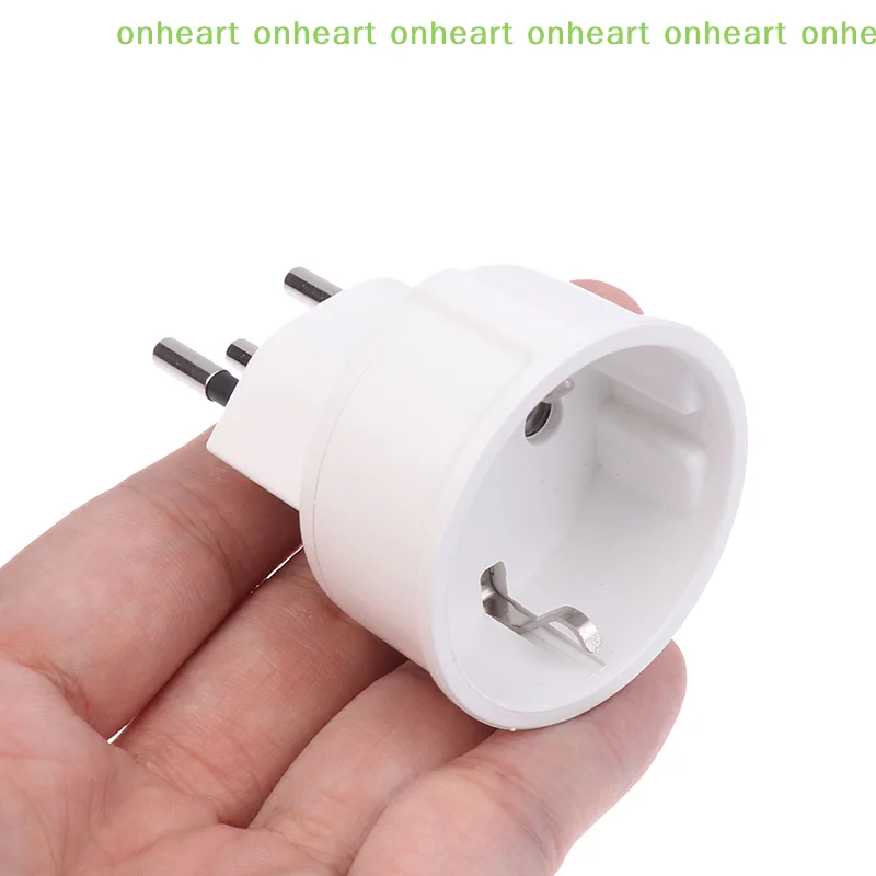 [C]3 Pin  Plugs Adaptor  Plugs Turn To French Plugs 1 Piece Embedded Adapter Converter Plug EU DE Germany Socket