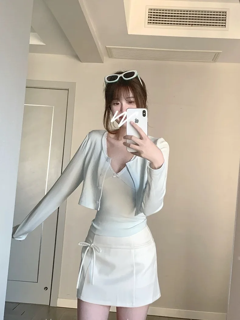 Faldas para mujer a rayas Trendix Borgoña ropa femenina mujeres minifalda empalmada seguridad Hotsweet pantalones a juego Trim contraste