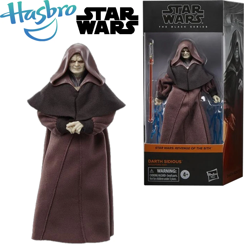 

In Stock Original Hasbro Star Wars 6" Darth Sidious Revenge of The Sith Collectible Action Figures Dolls Model Toys Gifts