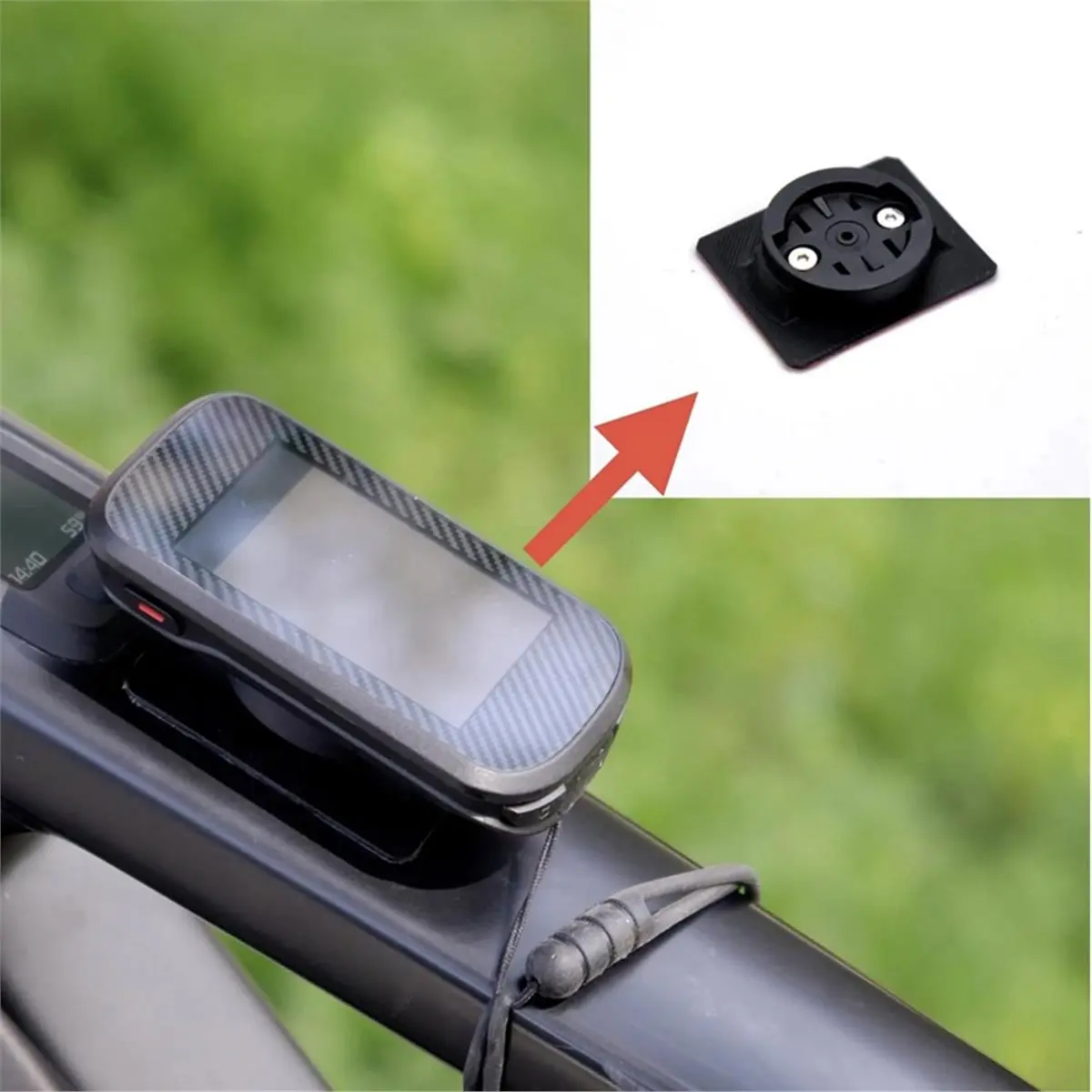 【lista-de-produtos-imperdIveis】-suporte-para-computador-de-bicicleta-para-tubo-superior-com-cordao-anti-perda-para-base-flexivel